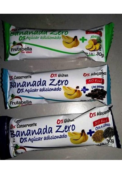 Bananada Zero Açúcar Frutabella 30g